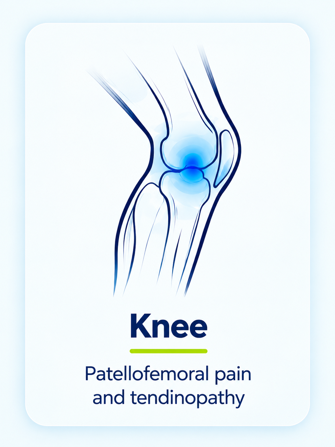 Knee - Patellofemoral pain and tendinopathy