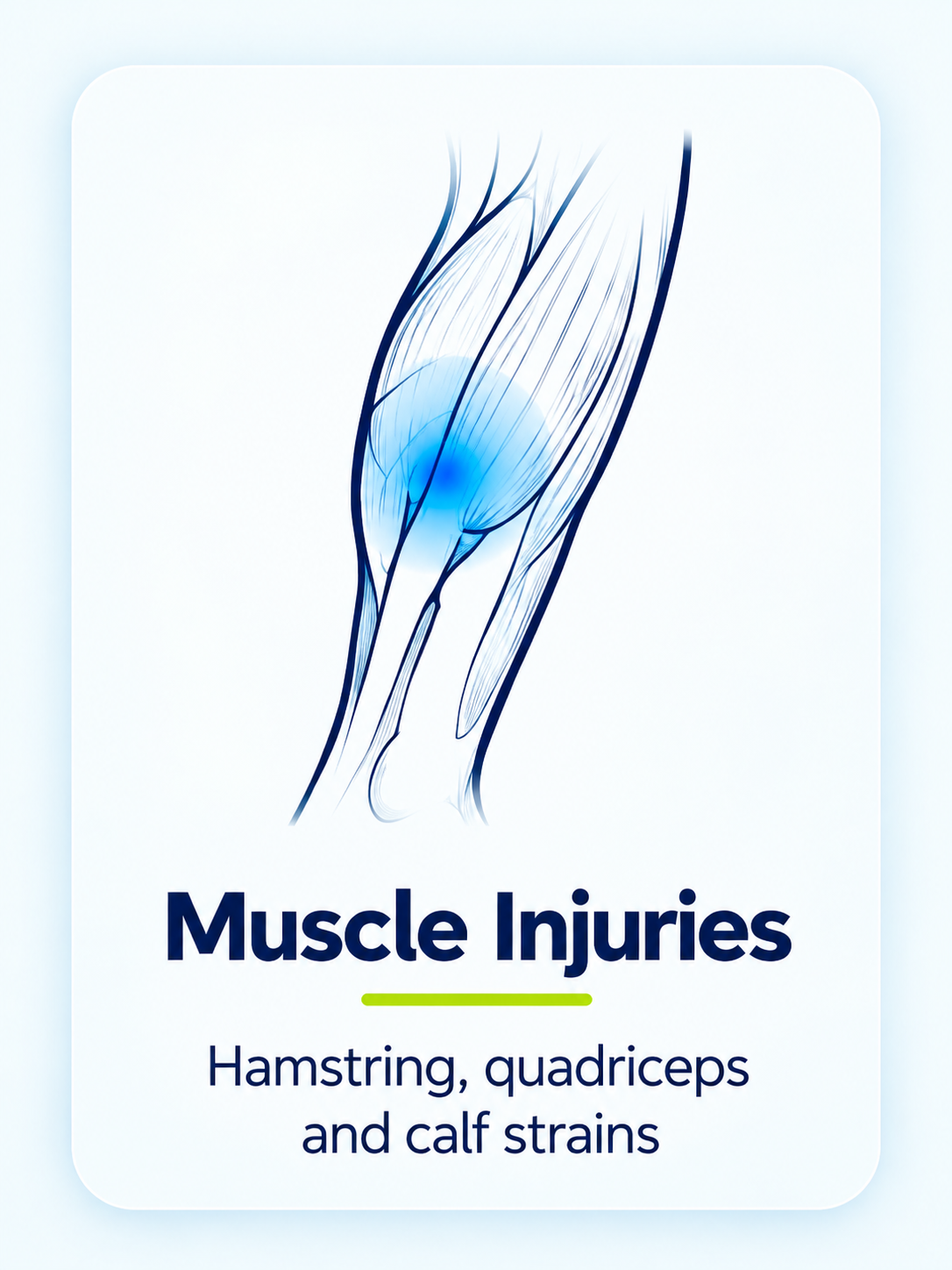 Muscle injuries - Hamstring, quadriceps and calf strains